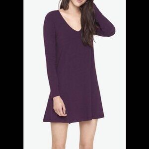 Express burgundy long sleeve sweater dress XS